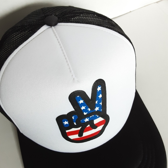 ORDINARY CROWNS POP CULTURE FOAM TRUCKER PEACE SIGN LOGO NEW - Picture 2 of 5